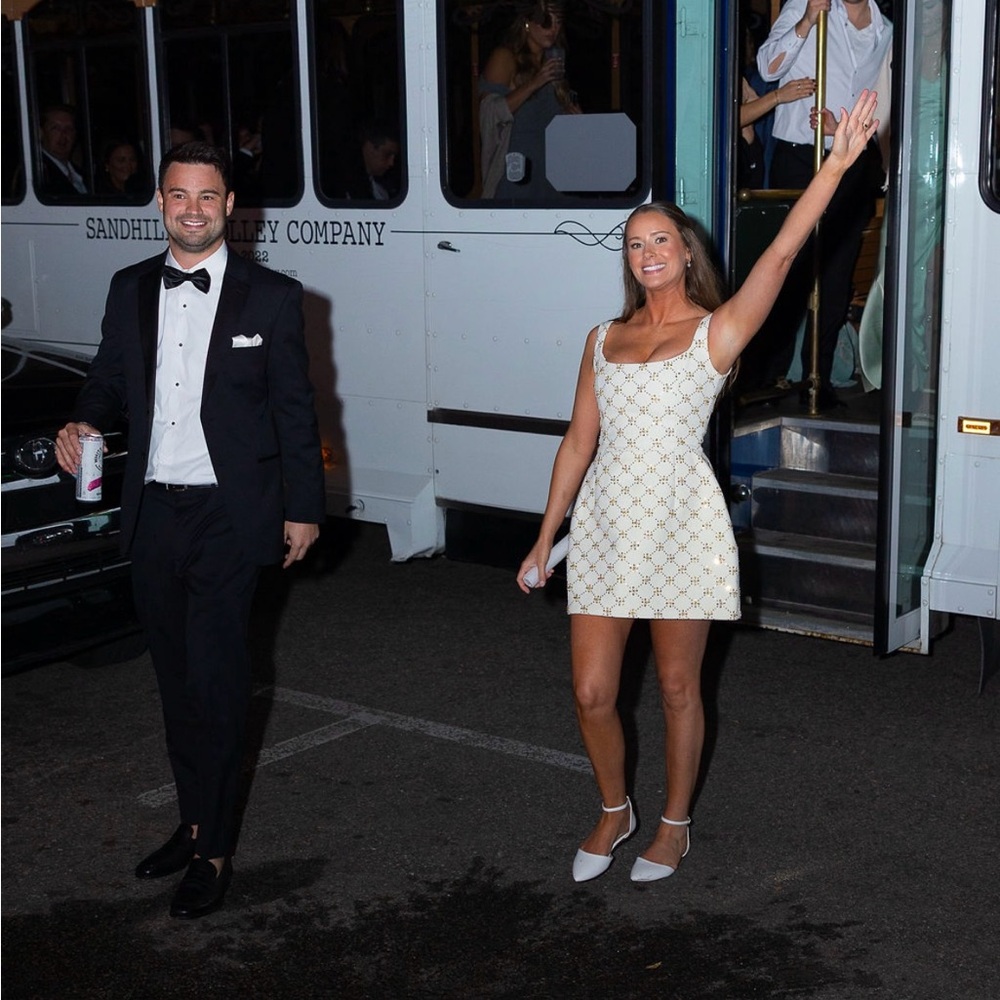 NADINE MERABI Sofia Ivory Dress